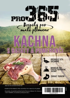 Kachna s batáty a pomeranči - dospělý pes malé plemeno